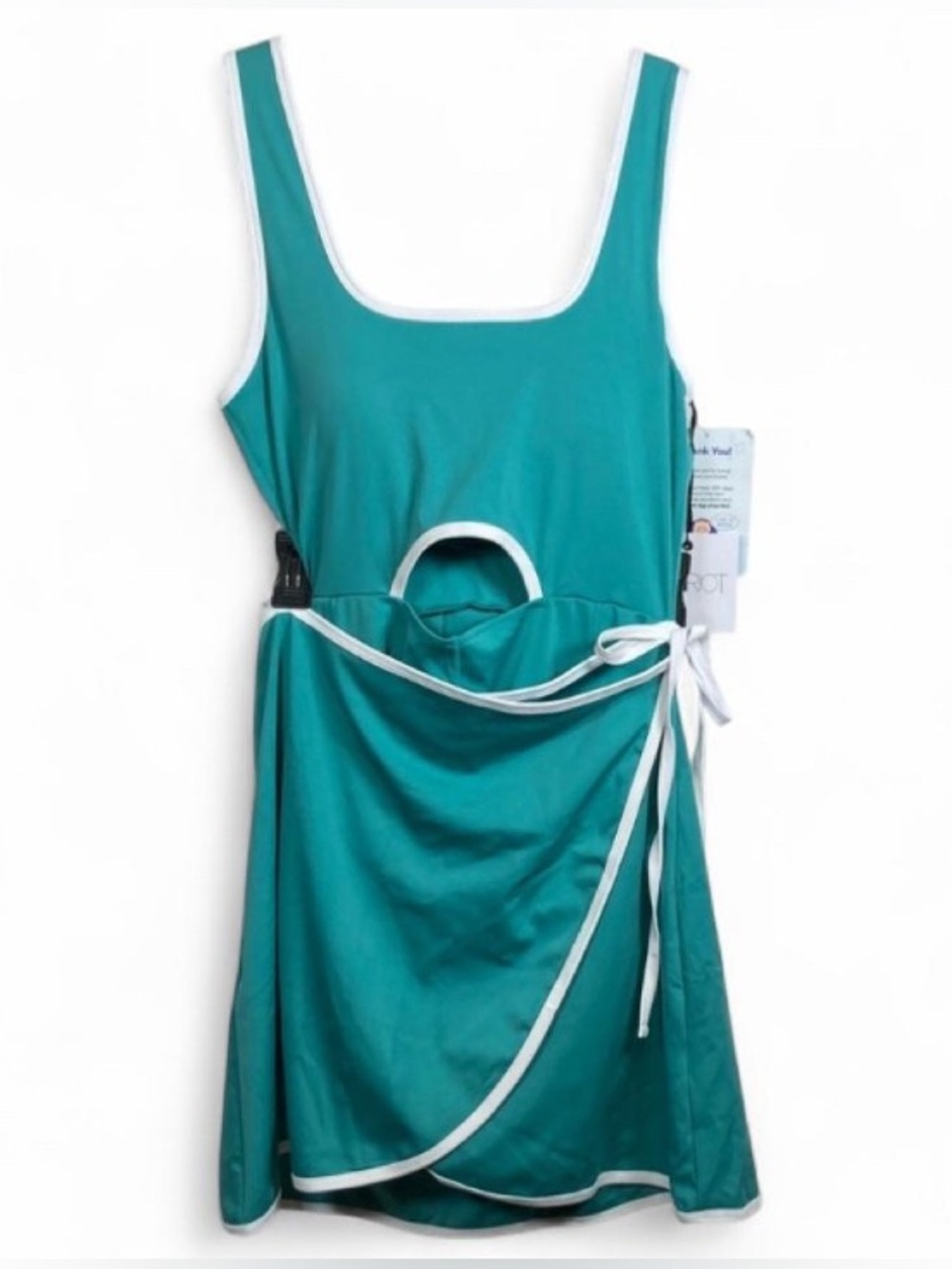 NWT Beach Riot Astrid Cut-Out Mini Dress in Crystal Coast SZ L Festival Tennis
